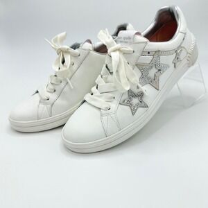 Kate Spade Starlight White Leather Celestial Wedding Sneakers 8.5B Y2K Luxe